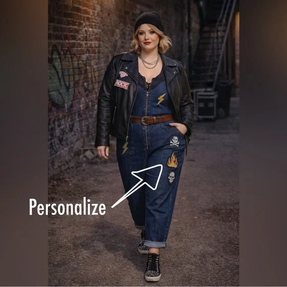 NWT Universal Thread Sleeveless Denim Jumpsuit Zip Front Coveralls Size 4 Black - Picture 13 of 15